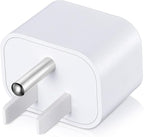 Relaxweex 1 Pcs Grounding Plug Adapter Ground Socket Splitter Safety Adapter for Multiple Grounding Products in to Single Ground Port Compatible with US Type B Outlets (White)