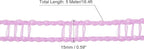 uxcell Portable Clothesline, 16.4ft Nylon Windproof Non-Slip Washing Line Rope for Courtyard Outdoor Travel Camping Laundry Drying, Purple