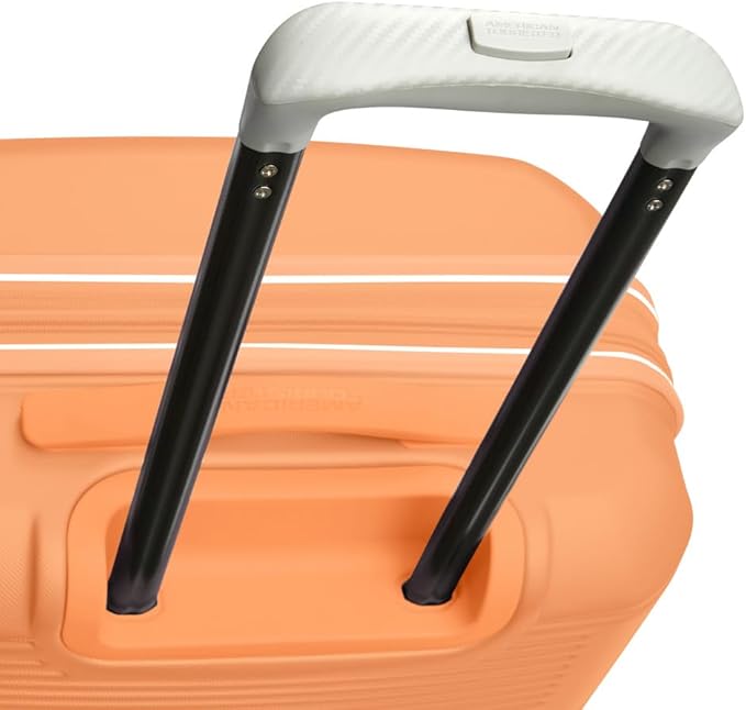 American Tourister Stratum 2.0 Expandable Hardside Luggage with Spinner Wheels, 20-Inch Carry-On, Papaya