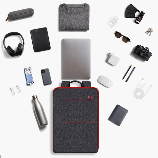 ZINZ Slim & Expandable Laptop Backpack 15 15.6 16 Inch Case, Water Resistant Travel Backpack Compatible with MacBook Pro/Neo 16" 15", Dell XPS 15 16 and Most 15" 15.6" 16" Notebooks，B01RD01