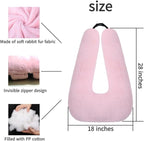 FHSGGP Travel Pillow Cushion for The Back Seat of Car Car Pillow for Kids A Sleeping Artifact Suitable for Long-Distance Travel of Adults and Children Travel Pillow for Kids Pink