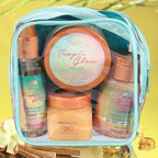 Tree Hut Mini Set Tropic Glow Everything Shower Gift Set for Women, Exfoliating Body Scrub, Body Wash & Body Butter, Travel Size Skin Care Set, Hydrating & Moisturizing Self-Care Gift for Smooth Skin