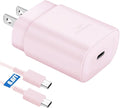 Super Fast Charger Type C,25W PD USB C Wall Charger Block & C to C Cable 6ft Charger for Samsung Galaxy S26/S25/S24 Ultra/S24/S24+/S23 Ultra/S23/S23+/S22/S22 Ultra/S22+/S21 Ultra/S20 Ultra/Note 20/10