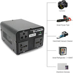 Cantonape Voltage Transformer Converter 800 Watt Step Up/Down Convert from 110-120 Volt to 220-240 Volt and from 220-240 Volt to 110-120 Volt with 1 US Outlets, 2 Universal Outlets