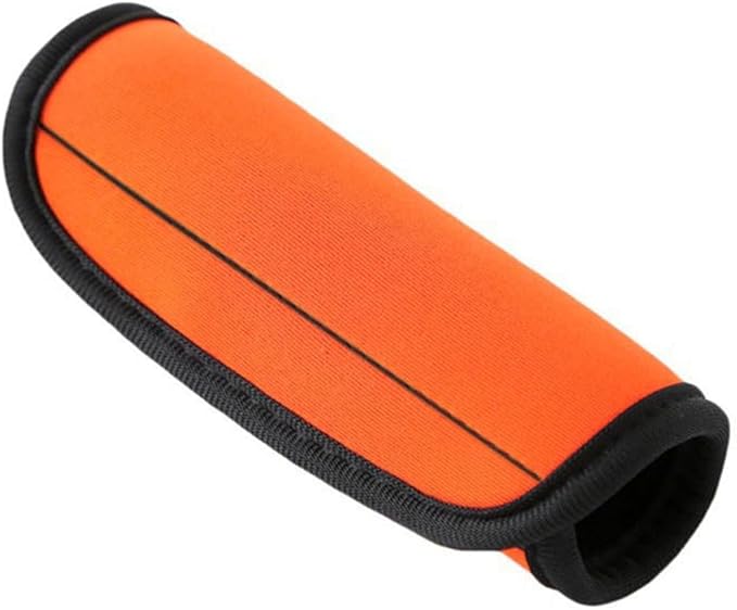 Luggage Handle Wrap with Luggage Tag, Suitcase Handle Cover, Travel Identifier Accessories for Bag & Suitcase,Orange