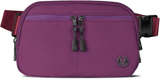 Fanny Pack Crossbody bags for Women Men, 2L Everywhere Belt Bag, Fashion Waist Packs, 5-Zipper Pockets Waist Bag with Adjustable Strap