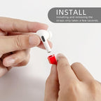 Magnetic Anti-Lost Straps for AirPods,4 Pack Ultra Strong Magnetic AirPods Strap Anti-Lost Neck Rope Cord,Soft Silicone Sports Lanyard Compatible with AirPods 1&2/ Pro /2nd/3rd (White+Red+Green+Pink)