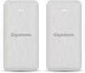 Gigastone Dual Output Power Bank 2-Pack 10000mAhwith USB-A Output Charging 5V/2A,10W and USB-C 5V/2A Input, with LED Display, Compatible with iPhone Samsung Google Pixel Tablet (White)