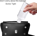 GIMS 5-Pack 3.4 oz TSA-Approved Travel Bottles with Flip Cap, Leak-Proof Containers and Clear Toiletry Bag