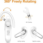 New bee Ear Hooks Replacement Ear Hook Clips- Snap-in Headset Spare Clamp Hook (White, 3 Pack+Silicon)