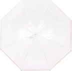 Capelli New York Adult Umbrella, Clear Umbrella for Rainy Days, Travel Essentials, Must-Have College Dorm Essentials