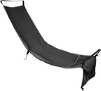 Plane Footrest Hammock Leg Rest Seat Cover Heavy Duty with Inflatable Pillow Ergonomic Adjustable for Trains Bus Flying Travel Flights, Black