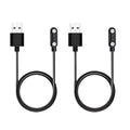 2 Pcs Universal Smart Watch Charger, 2-Pin 4 mm Magnetic USB Charging Cable, Universal Replacement Charging Cord for Smart Watch & Fitness Tracker, Strong Magnetic Adsorption, Fast Safe Charging