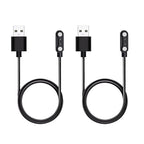 2 Pcs Universal Smart Watch Charger, 2-Pin 4 mm Magnetic USB Charging Cable, Universal Replacement Charging Cord for Smart Watch & Fitness Tracker, Strong Magnetic Adsorption, Fast Safe Charging
