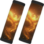 Abstract Animal Fire 2 Pack Luggage Handle Wrap Set of Neoprene Luggage Tags for Suitcases Bag Strap Wrap Cover Travel Airplane Accessories Covers Markers Sleeve Grips Identifiers Cruise