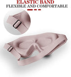 Sleep Mask, 3D Deep Contoured Eye Covers for Sleeping, 99% Block Out Light Eye Mask,Zero Pressure Cup Blindfold for Men Women, with Adjustable Strap for Sleeping, Yoga, Traveling (Pink)