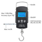 Luggage Weight Scale, 5pcs High-Precision Digital Electronic Scale with Measuring Tape Ruler LCD Digital Luggage Scale Portable 50KG,for Travel
