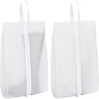 Vorspack Shoe Bags for Travel - 2 Pack Extra Large Transparent Shoe Organizer with Handle Dustproof Shoe Bag Reusable Shoe Storage Bags for Men & Women