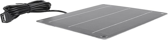 Tbest Solar Panel Charger High Efficiency 6W Energy Conversion USB Solar Panel Charger for Camping