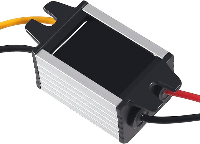 2pcs 12V to 3.7V Converter DC Step Down Buck Voltage Regulator Power Supply Transformer Module 3A 11W Waterproof Car Power Converter for Car Auto Motor