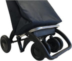 ROLSER I-Max Tweed 4 Wheel 2 Swivelling Foldable Shopping Trolley - Green
