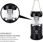 Gold Armour Camping Lanterns for Power Outages 4 Pack, Camping Essentials Lantern, Emergency Led Battery Operated Lights, Survival Kit and Gear for Hurricane (Multicolor)