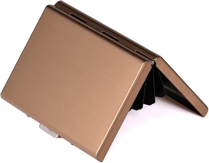 EASTNIGHTS RFID Credit Card Holder Metal Wallet Stainless Steel Credit Card Protector Case Business Card Holder for Men or Women