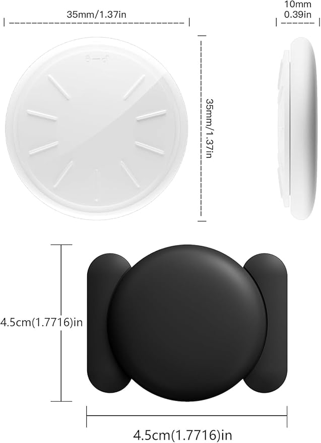 GPS Tracker for Vehicles, 1PCS Real Time Tracker Device for Vehicles Work with Find My (iOS Only), Magnetic Car Tracker, No Monthly Fee GPS Tracker with Sound and up to 1.5X Precision Finding Range