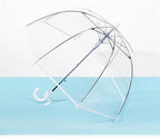 Clear Bubble Umbrella | Transparent Dome | Lightweight Cute Design | Auto Open | Rain & Windproof for Travel Outdoor
