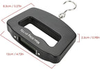 50kg/10g Portable Luggage Scale Digital Mini Fish Hook Hanging Scale Electronic Weight Scale for Travel Household Outdoor Weighing