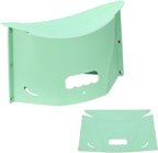 PATIKIL Travel Foot Rest, Portable Airplane Footrest with Handbag Function Lightweight Foldable Foot Stool to Relieve Back & Knee Pain for Long Flight Outdoor Camping, Pale Green
