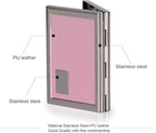 EASTNIGHTS RFID Credit Card Holder Metal Wallet Stainless Steel and Pu Leather Credit Card Protector Case (pink)