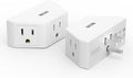 BEVA 2 Pack Small Electric Outlet Adapter, Multi Plug Wall Outlet Extender, 3 Prong Adapter 3 AC Plug Extender for Travel Cruise Ship Dorm Room Essentials