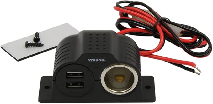Wilson 30512V2USB 12-Volt Power Outlet with 2 USB Ports