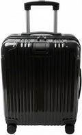 Gabbiano Macan 3 Piece ABS Luggage Set – Expandable Hardshell Suitcase with Add-A-Bag Strap, TSA Lock & 8-Wheel Spinners – Lightweight (20" Carry On, 26" Medium, 30" Large) (Black, Carry-on)