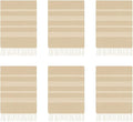 HAVLULAND Oversized Turkish Beach Towel 72’’x40’’ - Set of 12 | 100% Cotton Lightweight Sand Free Quick Dry Pool Towels | Extra Large Bath Towels for Adults Beach Blanket Essentials Case of 12 Beige