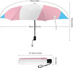AMRANDOM Travel Folding Umbrella Automatic Open Tri-Fold For Car Rain Outdoor Use For Car Rain Outdoor Use With Black Anti-Uv Coating