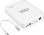 VOLT+ Portable AA Battery Travel Charger Compatible with Motorola Edge S30 PowerBank Emergency with LED Safety Light! (Takes 2 AA Batteries,USB Type-C)
