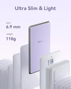 Kuulaa for MagSafe Battery Pack 5000mAh Slim Magsafe Portable Charger 0.28in Magnetic Wireless Apple Portable Charger 20W USB-C Power Delivery Power Bank for iPhone 16/15/14/13/12 Series (Purple)