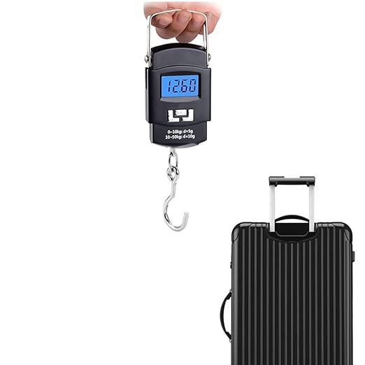 Luggage Scale with Battery Automatic Reading, Many Ways of use, Accurate Numbers, The Perfect Multifunctional Scale, a Good Helper for Your Travel and Fishing