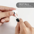 Magnetic Anti-Lost Straps for AirPods,4 Pack Ultra Strong Magnetic AirPods Strap Anti-Lost Neck Rope Cord,Soft Silicone Sports Lanyard Compatible with AirPods 1&2/ Pro /2nd/3rd (2Black+2White)