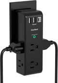 PD20W Surge Protector Outlet Extender - Rotating Plug, One Beat 6 AC Multi Plug Outlet with 3 USB Ports (1 USB C), 1800J Wall Charger, 3-Sided Power Adapter with Spaced Outlet Splitter for Home Office