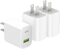 3 Pack USB C Charger Block, Dual Port Type C Wall Charger Fast Charging 20W Power Adapter Cube for iPhone 14/14 Pro/14 Pro Max/14 Plus/13/12/11, XS/XR/X, iPad, Samsung, More