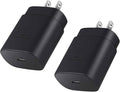 USB Type C Charger Block, 25W Fast Charging Block for Samsung Galaxy S25 S24 Ultra S23 S22 S21 S20 Note20 / iPhone 17 16 15 14 13 Pro Max, Super Fast Wall Charger Plug Power Adapter, 2 Pack