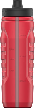 Under Armour Squeeze Water Bottles, 32 oz Water Bottles, Sideline Sports Water Bottle with Quick-Shot Lid, Quick & Easy Hydration, Gym Water Bottles, Squeeze Bottle, 1 32oz Bottle