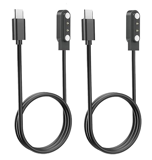 K52 K56 Pro Smart Watch Charger, [2-Pack] Type C Charger for SUNKTA/ESFOE/Linwear/ATEVENSE/EIGIIS/SENBONO K52 K56 Pro Smartwatch USB-C Magnetic Charging Cable