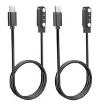 K52 K56 Pro Smart Watch Charger, [2-Pack] Type C Charger for SUNKTA/ESFOE/Linwear/ATEVENSE/EIGIIS/SENBONO K52 K56 Pro Smartwatch USB-C Magnetic Charging Cable