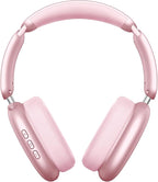 Wentronic Y02 Active Noise Cancelling Headphones, Wireless Over-Ear Bluetooth 5.4 Headphones, Multiple Modes, 60H Playtime, Hi-Res Audio, Big Bass, Foldable Lightweight for Travel Home Office, Pink