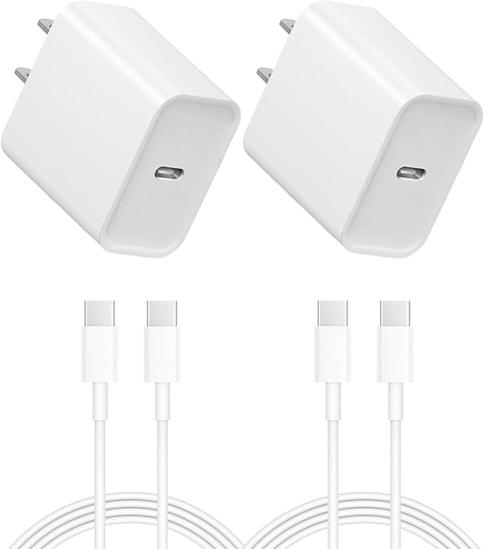 iPhone 17 16 15 Charger: Fast Charging - Type C Chargers - USB C Charger i Phone 17 Charging with 2 Pack Cable for iPhone 17/17Pro Max 16/16 Plus/16 Pro/16 Pro Max/iPhone