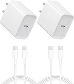 iPhone 17 16 15 Charger: Fast Charging - Type C Chargers - USB C Charger i Phone 17 Charging with 2 Pack Cable for iPhone 17/17Pro Max 16/16 Plus/16 Pro/16 Pro Max/iPhone